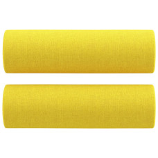 Perne Decorative, 2 Buc., Galben Deschis, Ø15X50 Cm, Textil