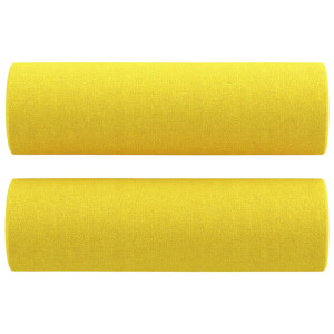 Perne Decorative, 2 Buc., Galben Deschis, Ø15X50 Cm, Textil