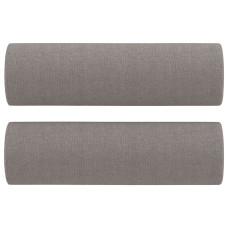 Perne Decorative, 2 Buc., Gri Taupe, Ø15X50 Cm, Textil