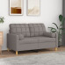 Perne Decorative, 2 Buc., Gri Taupe, Ø15X50 Cm, Textil