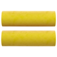 Perne Decorative, 2 Buc., Galben, Ø15X50 Cm, Catifea