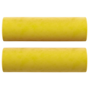 Perne Decorative, 2 Buc., Galben, Ø15X50 Cm, Catifea