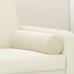 Perne Decorative, 2 Buc., Crem, Ø15X50 Cm, Catifea