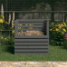 Compostor, Gri, 80X80X78 Cm, Lemn Masiv De Pin