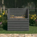 Compostor, Gri, 100X100X102 Cm, Lemn Masiv De Pin