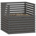 Compostor, Gri, 100X100X102 Cm, Lemn Masiv De Pin