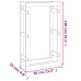 Rastel Pentru Lemne De Foc, 60X25X100 Cm, Lemn Masiv Pin