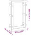 Rastel Lemne De Foc, Maro Miere, 60X25X100 Cm, Lemn Masiv Pin