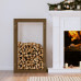 Rastel Lemne De Foc, Maro Miere, 60X25X100 Cm, Lemn Masiv Pin