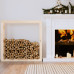 Rastel Pentru Lemne De Foc, 100X25X100 Cm, Lemn Masiv Pin