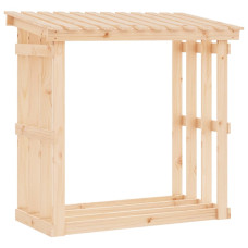 Rastel Pentru Lemne De Foc, 108X64,5X109 Cm, Lemn Masiv Pin