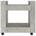 Cărucior De Birou, Gri Beton, 60X45X60 Cm, Lemn Prelucrat