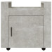 Cărucior De Birou, Gri Beton, 60X45X60 Cm, Lemn Prelucrat
