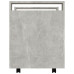 Cărucior De Birou, Gri Beton, 60X45X60 Cm, Lemn Prelucrat