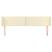 Tăblie De Pat Cu Aripioare Crem 163X23X78/88 Cm Piele Ecologică