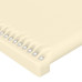 Tăblie De Pat Cu Aripioare Crem 163X23X78/88 Cm Piele Ecologică