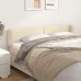 Tăblie De Pat Cu Aripioare Crem 163X23X78/88 Cm Piele Ecologică