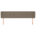 Tăblie De Pat Cu Aripioare Gri Taupe 163X23X78/88 Cm Textil