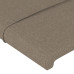 Tăblie De Pat Cu Aripioare Gri Taupe 163X23X78/88 Cm Textil