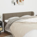 Tăblie De Pat Cu Aripioare Gri Taupe 163X23X78/88 Cm Textil