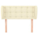Tăblie De Pat Cu Aripioare Crem 93X23X78/88 Cm Piele Ecologică
