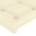 Tăblie De Pat Cu Aripioare Crem 93X23X78/88 Cm Piele Ecologică