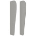 Tăblie De Pat Cu Aripioare Gri Deschis 163X23X118/128 Cm Textil