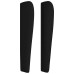 Tăblie De Pat Cu Aripioare, Negru, 203X23X118/128 Cm, Textil