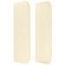 Tăblie De Pat Cu Aripioare Crem 93X16X78/88 Cm Piele Ecologică