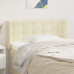 Tăblie De Pat Cu Aripioare Crem 93X16X78/88 Cm Piele Ecologică