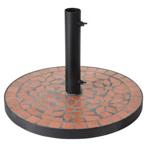 Progarden Bază De Umbrelă Terra Design „Mozaic”, Negru Și Portocaliu