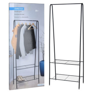 Storage Solutions Suport De Îmbrăcăminte, 2 Rafturi, 61X34X152 Cm