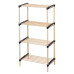 Storage Solutions Suport Pantofi Cu 4 Rafturi, 49X28X92,5 Cm, Lemn