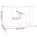 Suport Acvariu, Alb Extralucios, 100X40X60 Cm, Lemn Prelucrat