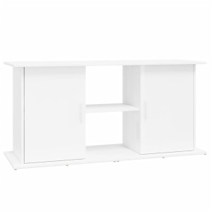 Suport Acvariu, Alb Extralucios, 121X41X58 Cm, Lemn Prelucrat