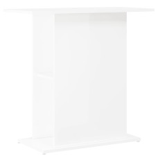 Suport Acvariu, Alb Extralucios, 75X36X72,5 Cm, Lemn Prelucrat