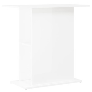 Suport Acvariu, Alb Extralucios, 75X36X72,5 Cm, Lemn Prelucrat