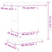 Suport Acvariu, Alb Extralucios, 75X36X72,5 Cm, Lemn Prelucrat
