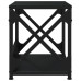 Suport Imprimantă 2 Niveluri Negru 44X26X31,5 Cm Lemn Prelucrat