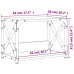 Suport Imprimantă 2 Niveluri Stejar Sonoma 44X26X31,5 Cm Lemn