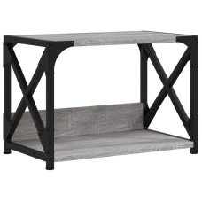 Suport Imprimantă 2 Niveluri Gri Sonoma 44X26X31,5 Cm Lemn