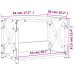 Suport Imprimantă 2 Niveluri Gri Sonoma 44X26X31,5 Cm Lemn