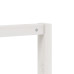 Cuier Haine Cu Pantofar Alb 113X40X157,5 Cm Lemn Masiv De Pin