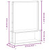 Cuier Haine Cu Pantofar Alb 113X40X157,5 Cm Lemn Masiv De Pin