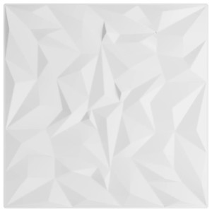 Panouri De Perete 12 Buc. Alb 50X50 Cm Xps 3 M² Ametist