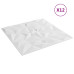 Panouri De Perete 12 Buc. Alb 50X50 Cm Xps 3 M² Ametist