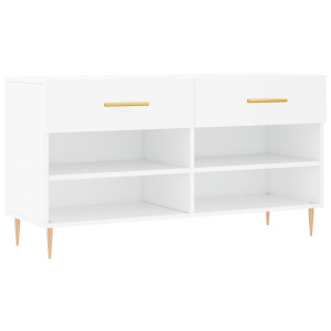 Bancă De Pantofi, Alb, 102X35X55 Cm, Lemn Prelucrat