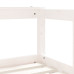 Cadru De Pat Copii Cu Sertare, Alb, 70X140 Cm, Lemn Masiv Pin