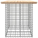 Bancă De Grădină, Design Gabion, 100X70X72Cm, Lemn Masiv De Pin