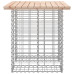 Bancă De Grădină, Design Gabion, 100X70X72Cm, Lemn Masiv De Pin